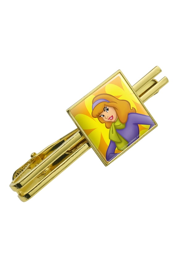 Scooby Doo Daphne Character Square Tie Bar Clip Clasp Tack- Silver or Gold