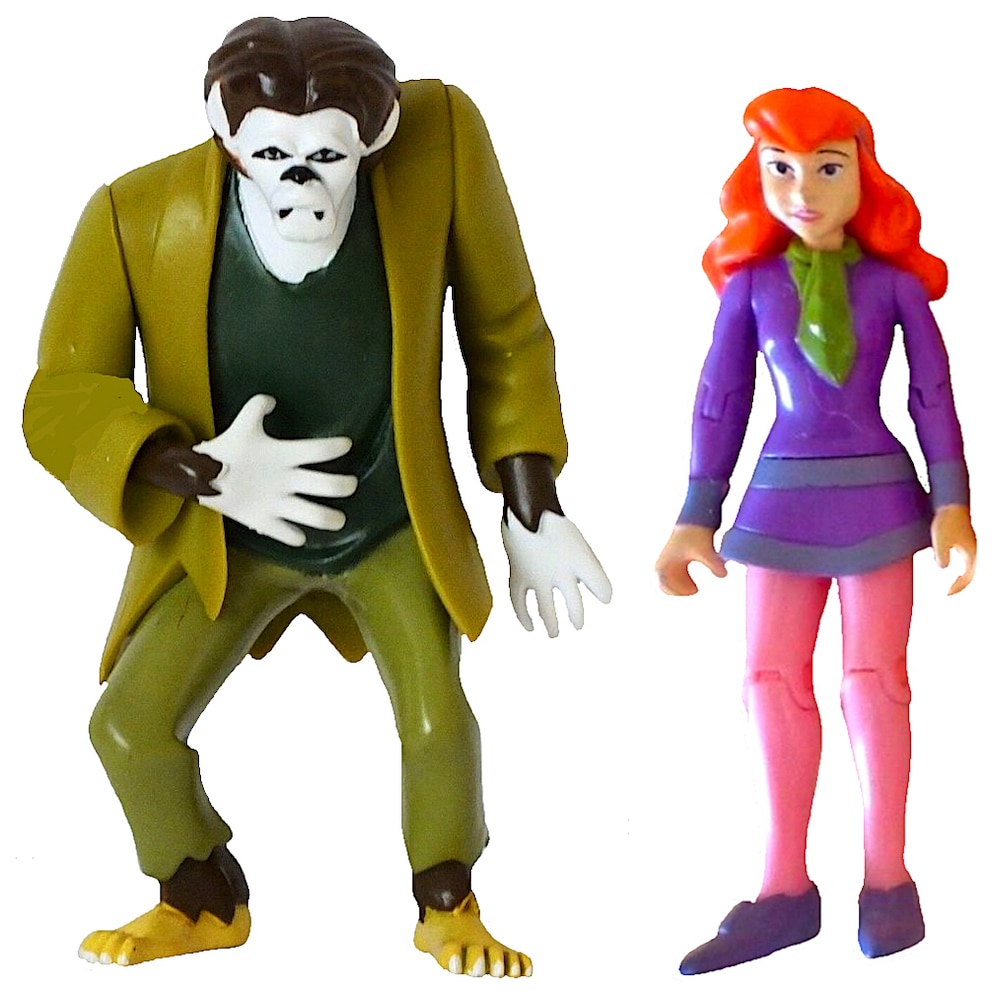 Scooby-Doo Daphne and The Wolfman Action Figure Set, 2 Pieces