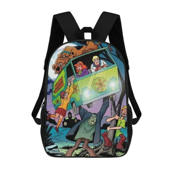 Scooby Doo Daypack 17 Inch Schoolbag Backpack Rucksack Large Capacity Shoulder Bag Travel Bags Students Bookbag
