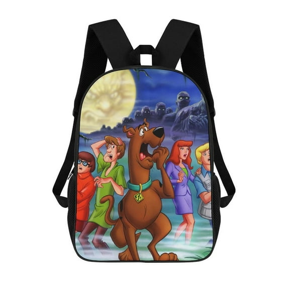 Scooby Doo Daypack 17 Inch Schoolbag Backpack Rucksack Large Capacity Shoulder Bag Travel Bags Students Bookbag