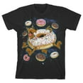 thumbnail image 1 of Scooby Doo Doughnuts Toddler Boy's Black Short Sleeve T-shirt-4T, 1 of 7