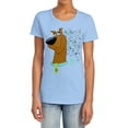 thumbnail image 1 of Scooby Doo Evolution of Scooby Doo Women's T Shirt, Light Blue, Small, 1 of 6