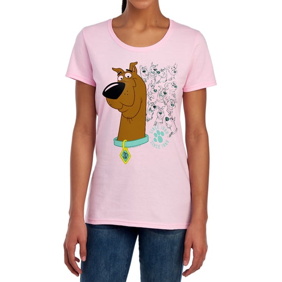 Scooby Doo Evolution of Scooby Doo Women's T Shirt, Pink, 2X-Large