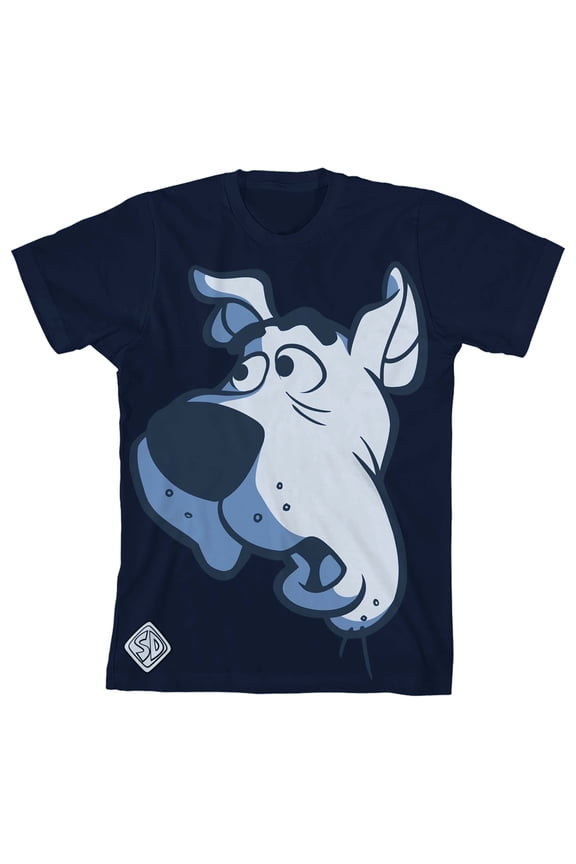 Scooby Doo Face Boy's Navy T-shirt-Small