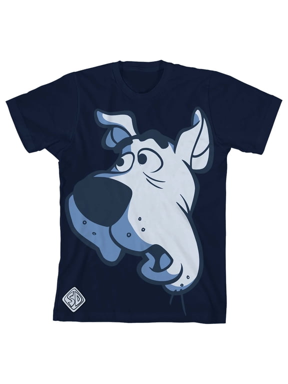 Scooby Doo Face Boy's Navy T-shirt-XS