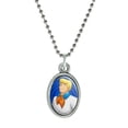 thumbnail image 1 of Scooby-Doo Fred Character Antiqued Oval Charm Pendant with Chain, 1 of 5
