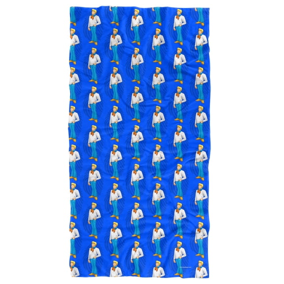 Scooby-Doo Fred Character Pattern Officially Licensed Beach Towel 30' X 60'