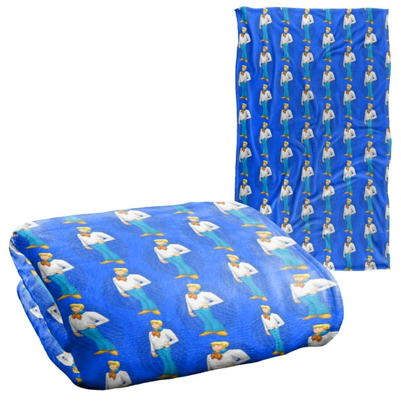 Scooby Doo Fred Character Pattern Silky Touch Super Soft Throw Blanket 36" x 58"