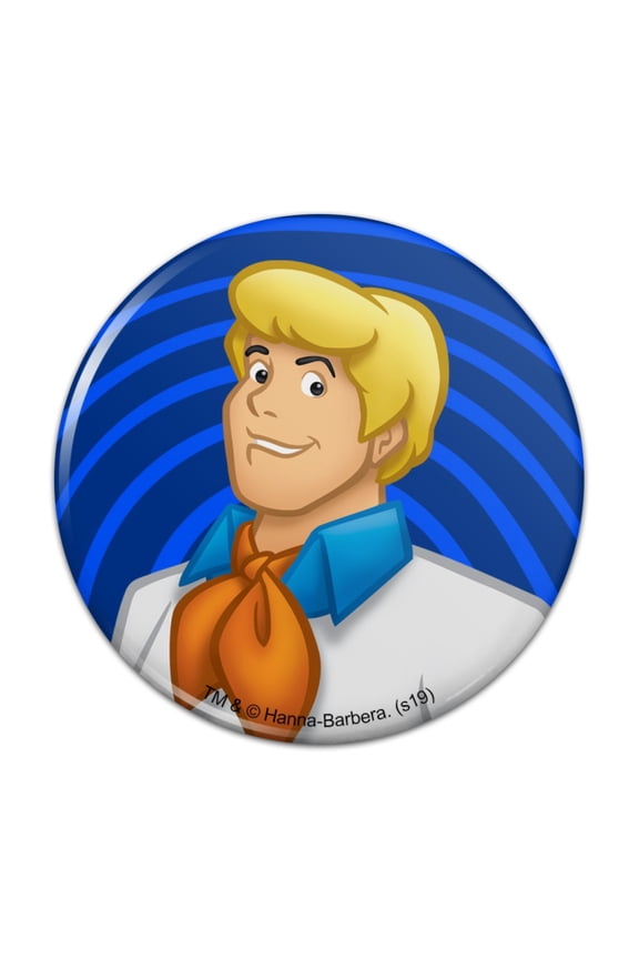 Scooby-Doo Fred Character Pinback Button Pin