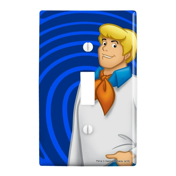 Scooby-Doo Fred Character Plastic Wall Decor Toggle Light Switch Plate Cover