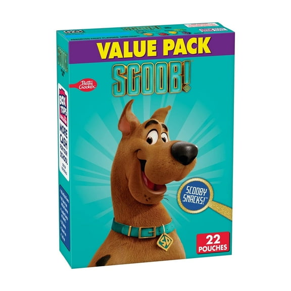 Betty Crocker Scooby Doo Fruit Flavored Gummy Snacks (Pack of 5)