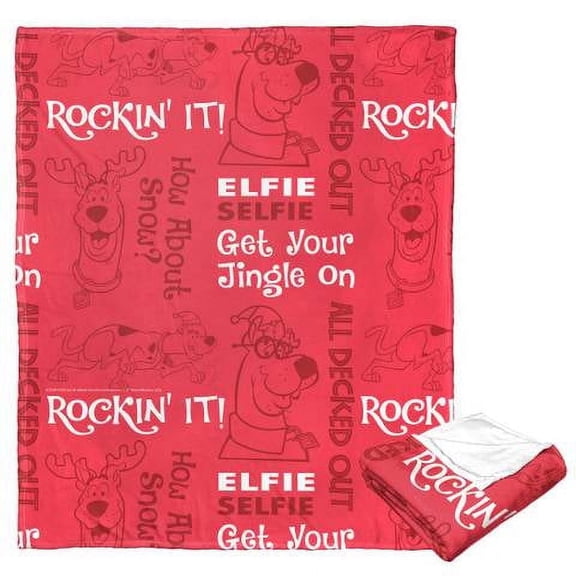 Scooby Doo Get Your Jingle On Warner Bros Kids Silk Touch Throw Blanket, 50 x 60 inches