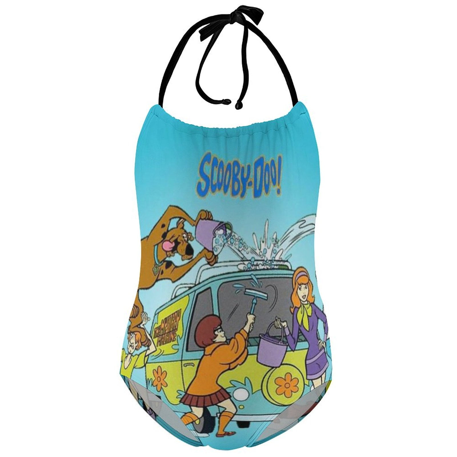 Scooby Doo Girl's Swimsuit One-piece Summer Hawaii Beach Kid's Swimwear ...