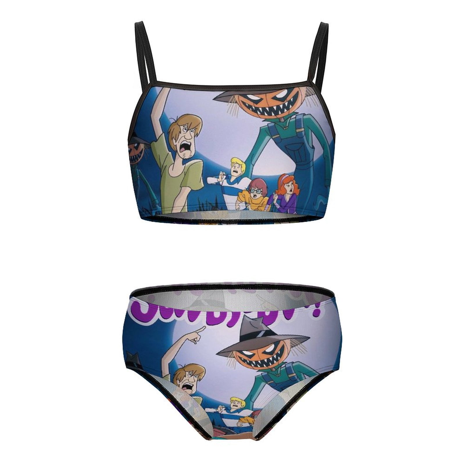Scooby Doo Girls Bikini Swimsuits Two-piece Beach Bathing Suit Swimwear ...
