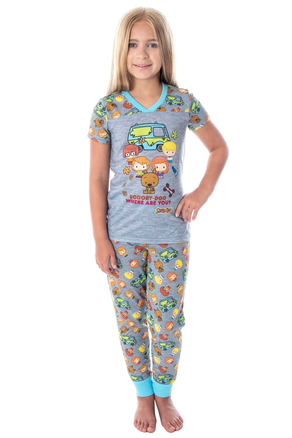 Scooby Doo Girls Pajamas Where Are You? Chibi Figures PJs