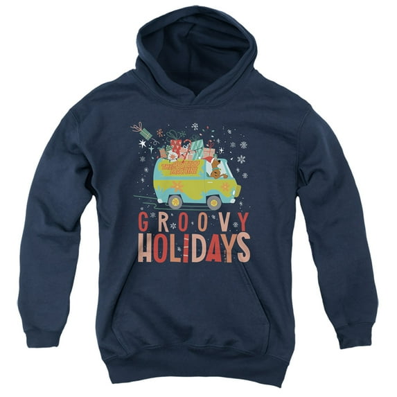 Scooby Doo! Goovy Holidays Christmas Kids Pull-Over Hoodie for Youth Boys and Girls