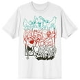 thumbnail image 1 of Scooby Doo Gradient Color White Graphic Tee- L, 1 of 2