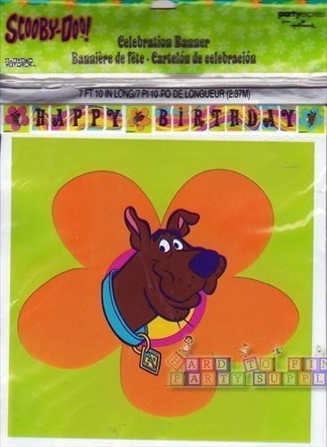 Scooby-Doo! 'Groovy' Plastic Happy Birthday Banner (1ct)