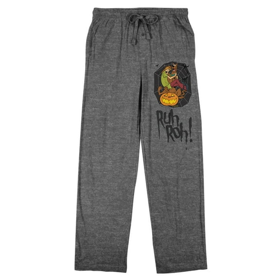Scooby Doo Halloween Ruh-Roh! Men's Graphite Heather Sleep Pants-XXL