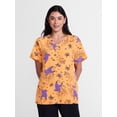 thumbnail image 1 of Scooby-Doo Women's Halloween Scrub Top with Short Sleeves, Sizes S-XXXL, 1 of 5