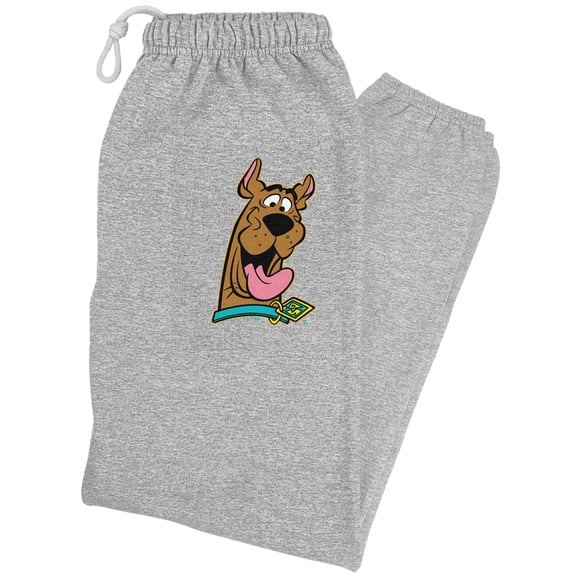 Scooby Doo! Headshot Unisex Jogger Sweatpants for Men and Women, Athletic Heather, 2X-Large