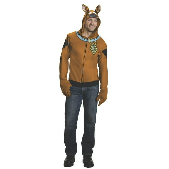Scooby-Doo Hooded Costume Top for Adults by Rubies, Men's Small
