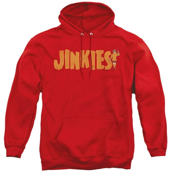 Scooby Doo Jinkies Adult Pullover Hoodie Sweatshirt Red