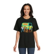 Scooby Doo Juniors Graphic Embroidery Tee with Short Sleeves, Sizes XS-3XL