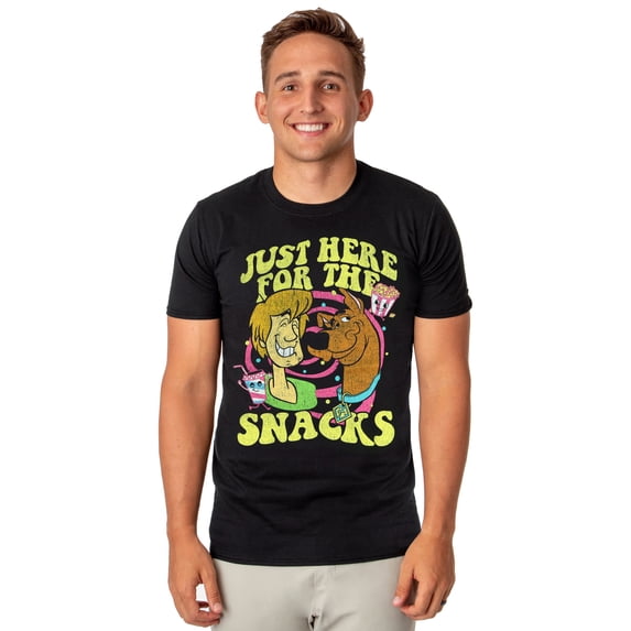 Scooby-Doo Just Here For Snacks Men's Graphic Short Sleeve Tee