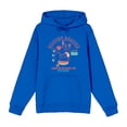 thumbnail image 1 of Beetlejuice Sandworm Desert Door Adult Blue Long Sleeve Hoodie-Small, 1 of 7