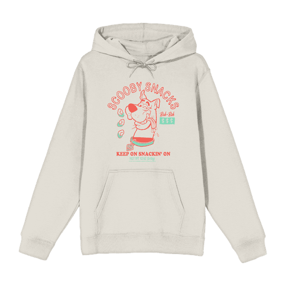 Scooby-Doo Keep On Snackin' Adult Sand Long Sleeve Hoodie-XXL
