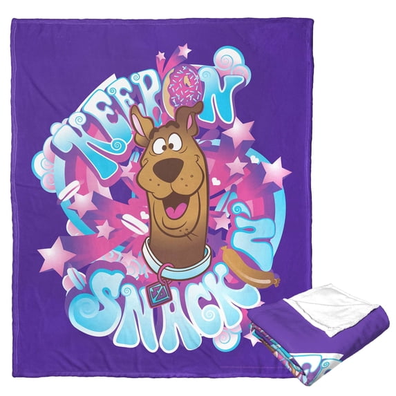 Scooby Doo Keep Snackin' Kids Silk Touch Throw Blanket