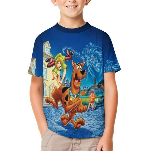 Scooby Doo Kid's T-Shirt Short Sleeve T-Shirt Tops Summer Tee Shirt for Boys Girls 100CM