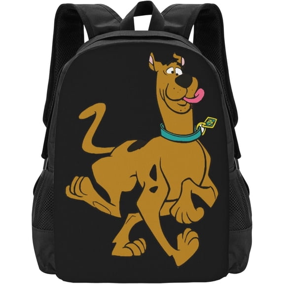 Scooby Doo Laptop Backpack, College, , Travel, Daypack, 2 Compartments, Simple Bag, Shoulder Backpack, Black, One Size, black, Unit size