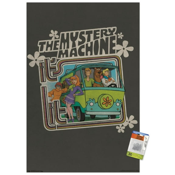 Scooby-Doo - Lit Wall Poster with Push Pins, 22.375" x 34"