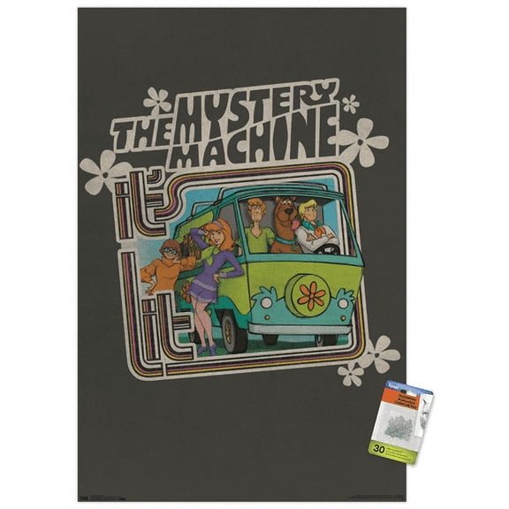 Scooby-Doo - Lit Wall Poster with Push Pins, 22.375" x 34"