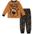 thumbnail image 1 of Scooby-Doo Little Boys Pajama Shirt & Pajama Pants Black / blue 7-8, 1 of 5