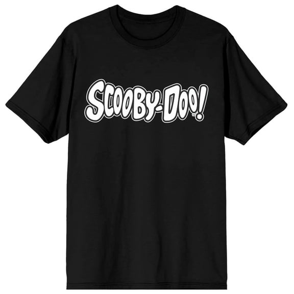 Scooby Doo Logo Men's Black Graphic Tee  - 3XL