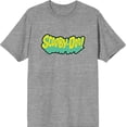 thumbnail image 1 of Scooby-Doo Logo Title Men's Heather Gray Crew Neck Short Sleeve Tee-3XL, 1 of 6