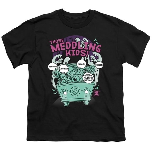 Scooby Doo - Meddling Since 1969 - Youth Short Sleeve Shirt - Medium