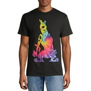 Scooby-Doo Mens & Big Mens Rainbow Tie Dye Character Fill Design Tee Shirt, 2X-Large