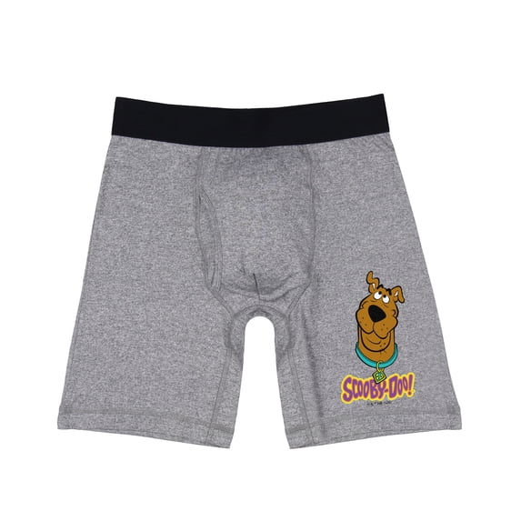 Scooby Doo Men's Logo Design Long Leg Boxer Brief Underwear