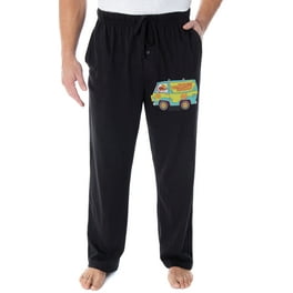 Scooby Doo Men s Scooby Head Cartoon Script Logo Sleep Lounge Pajama Pants Walmart