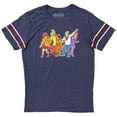 thumbnail image 1 of Scooby Doo Men's Officially Licensed Character Group Graphic Print Tee T-Shirt (X-Small, Heather Blue), 1 of 1