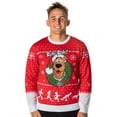 thumbnail image 1 of Scooby Doo Men's Ruh-Roh! Santa Scooby Christmas Ugly Sweater Knit Pullover, 1 of 7