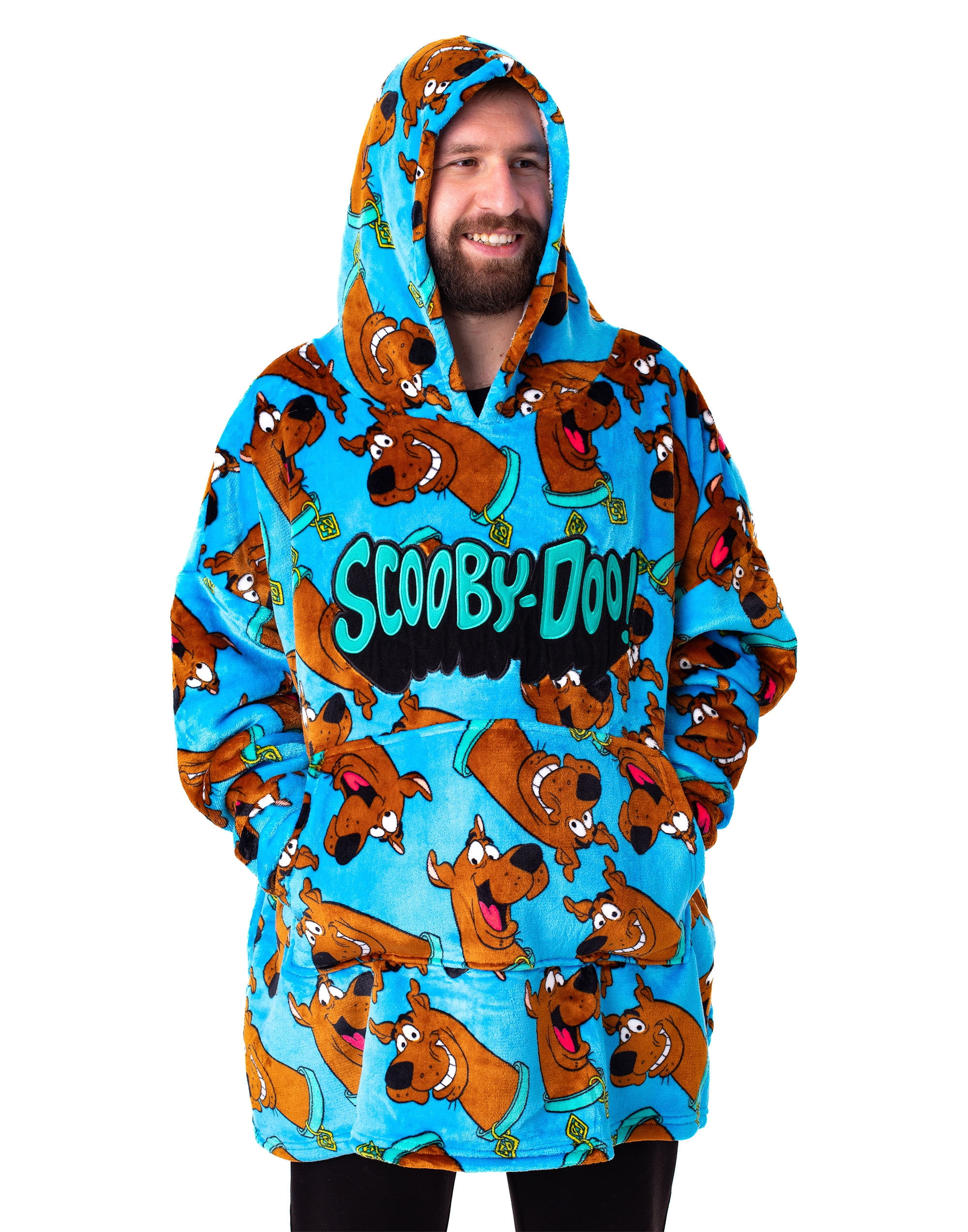 Scooby-Doo-Mens-Blue-Blanket- Scooby-Doo-Mens-Blue-Blanket-