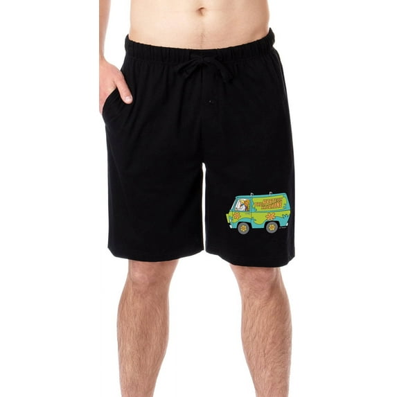 Scooby-Doo Mens' Cartoon The Gang Mystery Machine Sleep Pajama Shorts