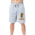 thumbnail image 1 of Scooby-Doo Mens' Cartoon Title Logo Face Character Sleep Pajama Shorts, 1 of 5