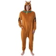 thumbnail image 1 of Scooby-Doo Mens' Hooded Union Suit Adult Costume Pajama Sleeper, 1 of 8