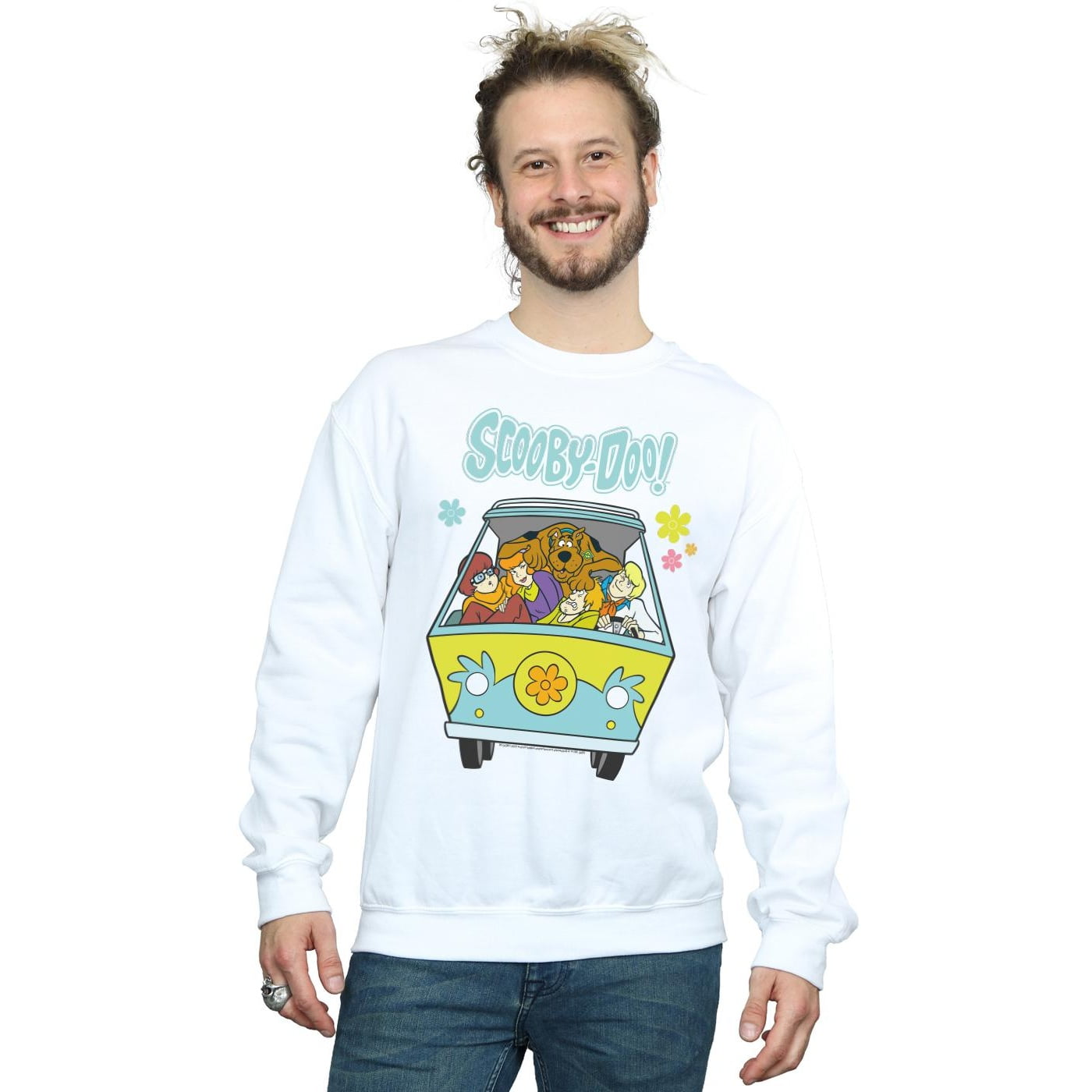 Scooby Doo Mens Mystery Machine Group Sweatshirt - Walmart.com